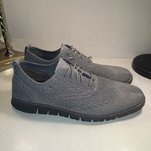 Cole Haan ZeroGrand Stitchlite Gray Oxford Shoes Men's sz 12